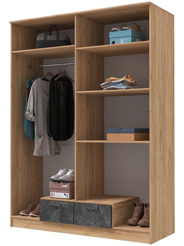 Спальный гарнитур «Адель», комплект 6 предметов, цвет дуб вотан/белый гладкий