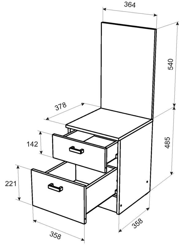 Спальный гарнитур «Адель», комплект 6 предметов, цвет дуб вотан/белый гладкий