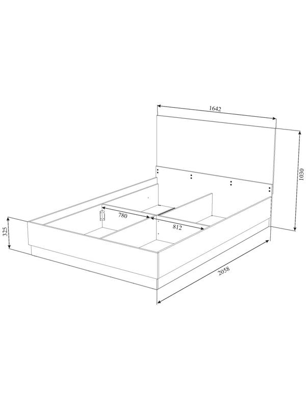 Спальный гарнитур «Адель», комплект 6 предметов, цвет дуб вотан/белый гладкий