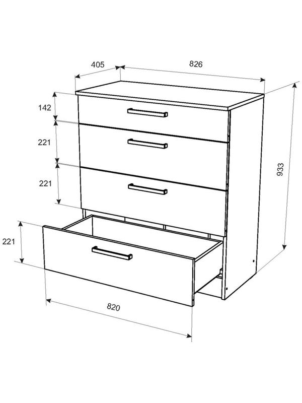 Спальный гарнитур «Адель», комплект 6 предметов, цвет дуб вотан/белый гладкий