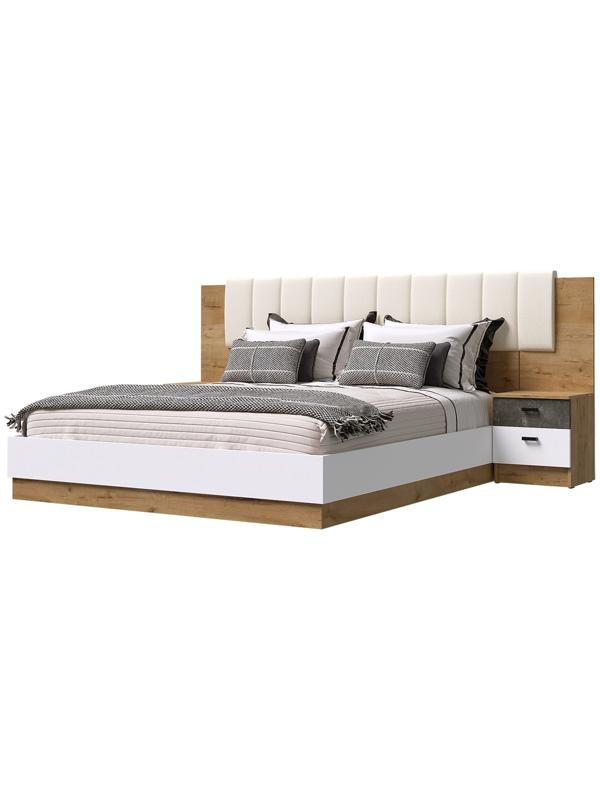 Спальный гарнитур «Адель», комплект 6 предметов, цвет дуб вотан/белый гладкий