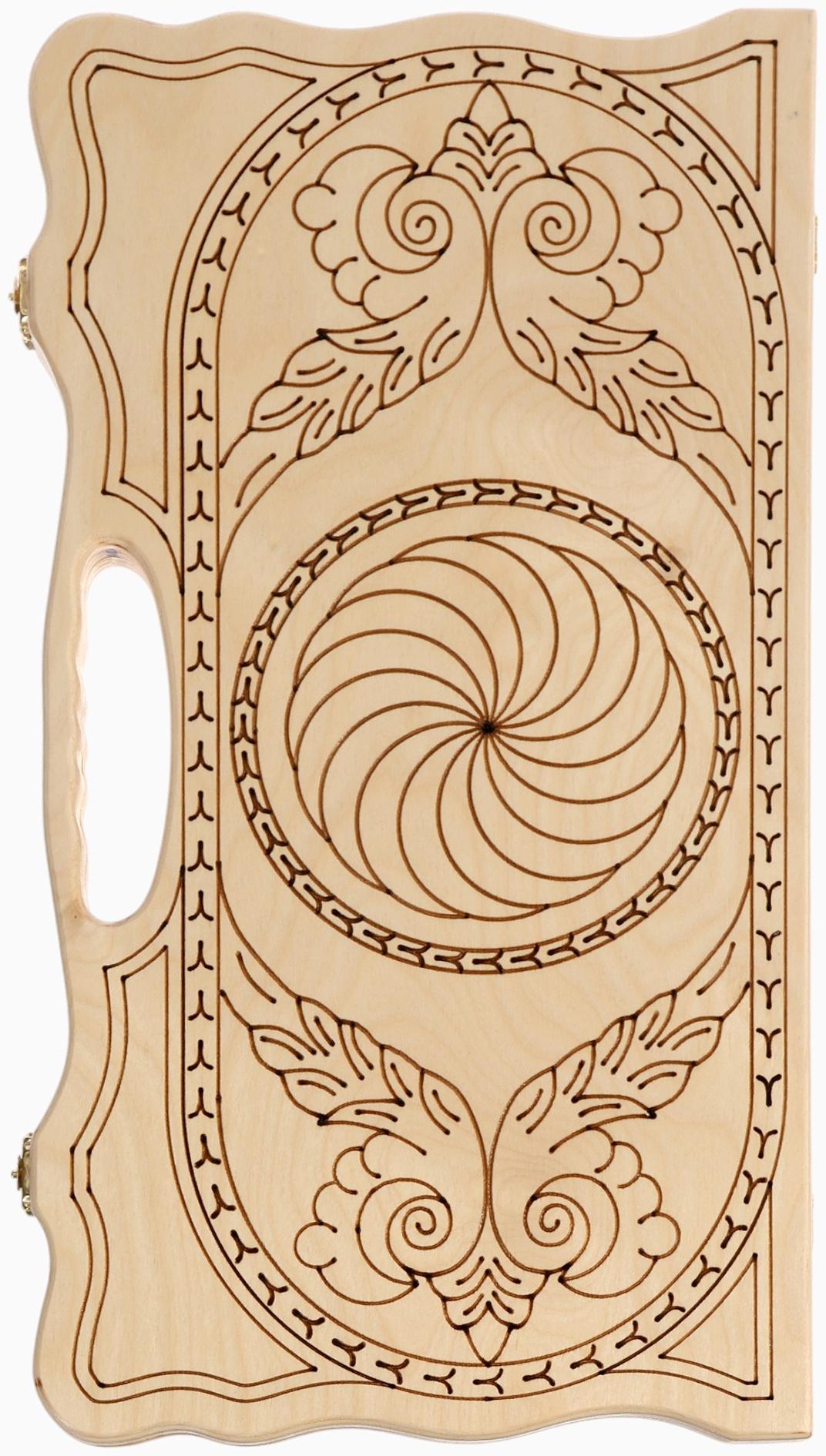 Нарды деревянные «Медведь», резные, 45×48 см