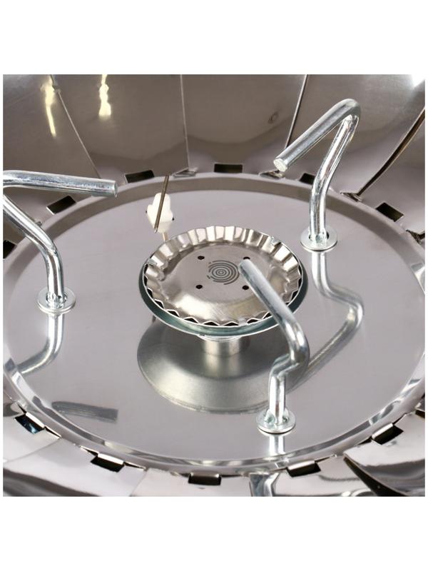 УЦЕНКА Плита газовая портативная maclay, для кемпинга, с ветрозащитой, 17×13 см, большая, круглая