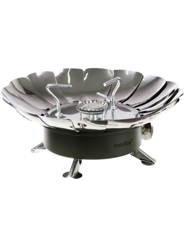 УЦЕНКА Плита газовая портативная maclay, для кемпинга, с ветрозащитой, 17×13 см, большая, круглая