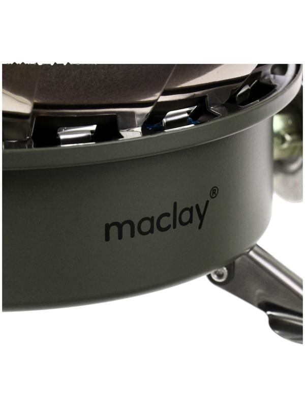 УЦЕНКА Плита газовая портативная maclay, для кемпинга, с ветрозащитой, 17×13 см, большая, круглая