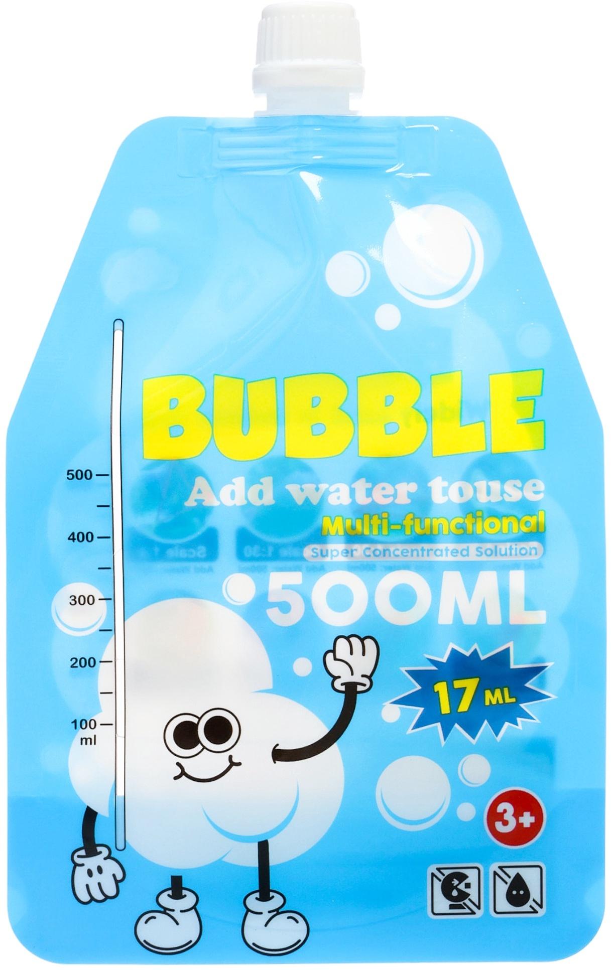 Мыльный раствор для пузырей 17 мл., концентрат разводится водой до 500 мл.