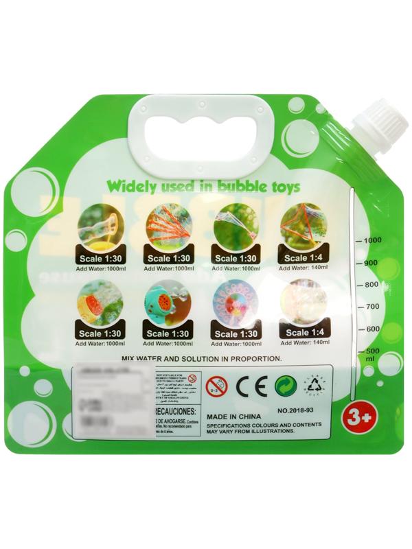 Мыльный раствор для пузырей 34 мл, концентрат разводится водой до 1 л