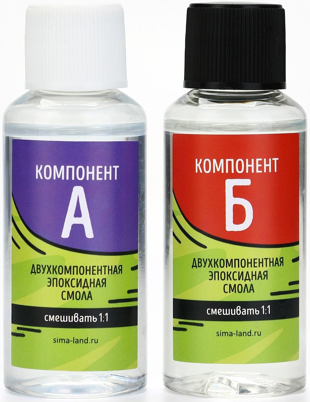 Набор для создания брелока из эпоксидной смолы «Мишка» с блёстками