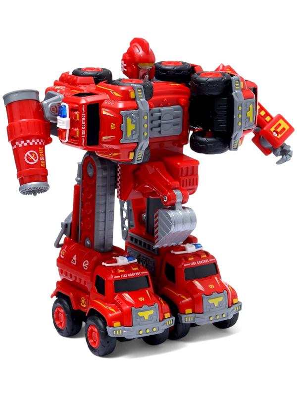 Робот-трансформер «Огнеборец» 5в1, собирается из 5 машинок, подвижные детали