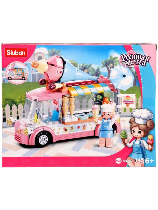 Конструктор Розовая Мечта «Фургончик с мороженым», 145 деталей