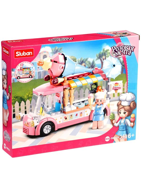 Конструктор Розовая Мечта «Фургончик с мороженым», 145 деталей