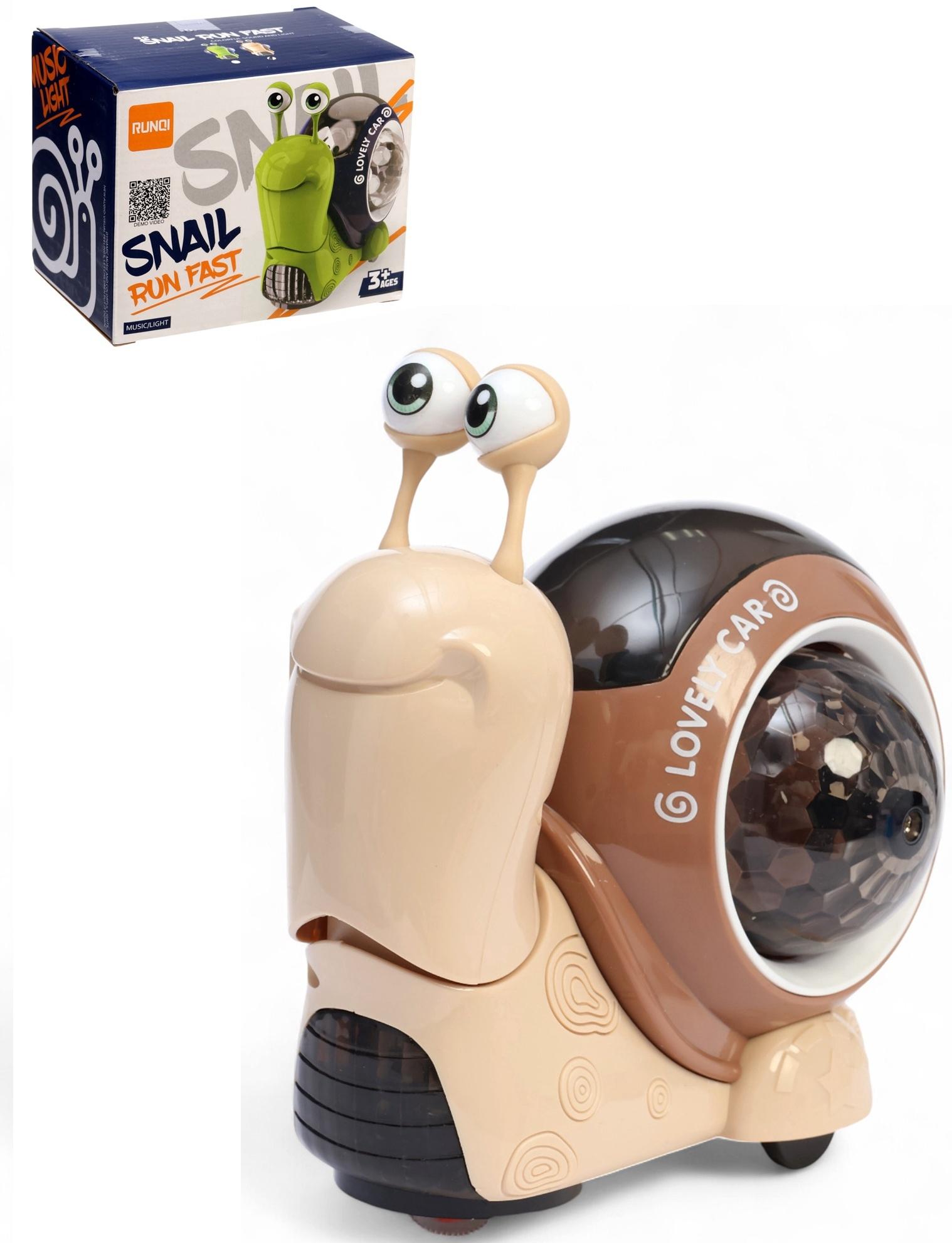 Музыкальная игрушка «Улитка» свет, звук, МИКС