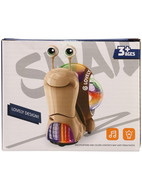 Музыкальная игрушка «Улитка» свет, звук, МИКС