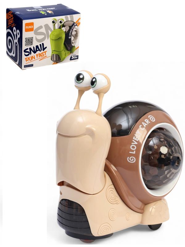Музыкальная игрушка «Улитка» свет, звук, МИКС