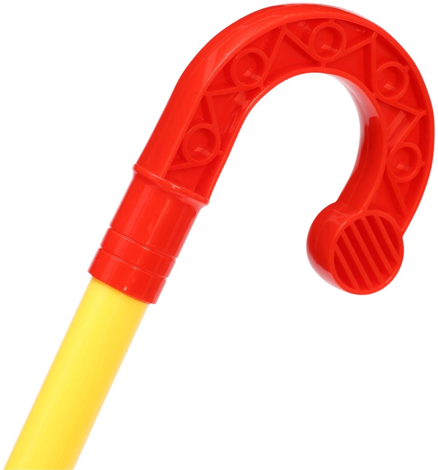 Каталка детская на палочке «Паровозик», с шестерёнками и ручкой