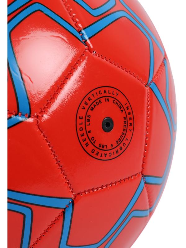 Футбольный мяч ONLYTOP, машинная сшивка, 32 панели, р. 5, PVC, резиновая камера, красный