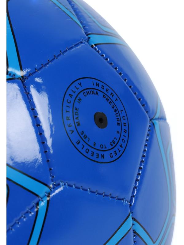 Футбольный мяч ONLYTOP, машинная сшивка, 32 панели, р. 5, PVC, резиновая камера, синий