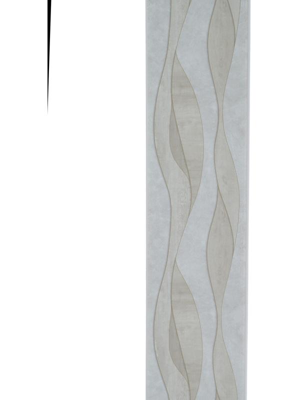 Стеновая панель ПВХ «Волна», 2600×250 мм, цвет бежевый/серый