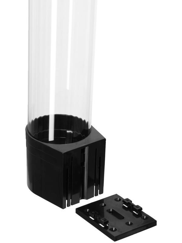 Стаканодержатель Aqua Work CH-1, 70 стаканчиков, крепление на шурупах, чёрный
