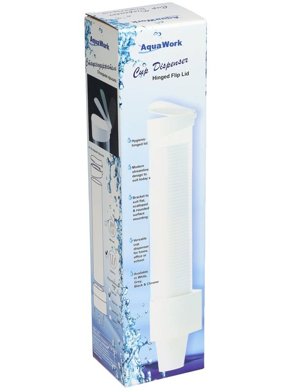 Стаканодержатель Aqua Work CH-1, 70 стаканчиков, крепление на шурупах, чёрный