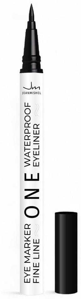 Подводка-фломастер для глаз JEANMISHEL ONE WATERPROOF, водостойкая, черная, 1.1 г