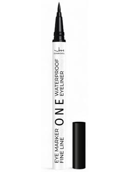 Подводка-фломастер для глаз JEANMISHEL ONE WATERPROOF, водостойкая, черная, 1.1 г