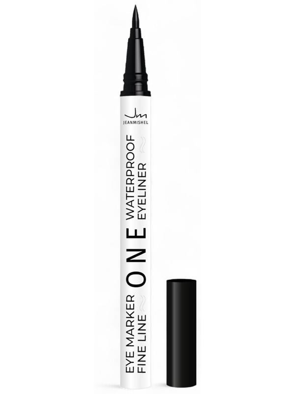 Подводка-фломастер для глаз JEANMISHEL ONE WATERPROOF, водостойкая, черная, 1.1 г