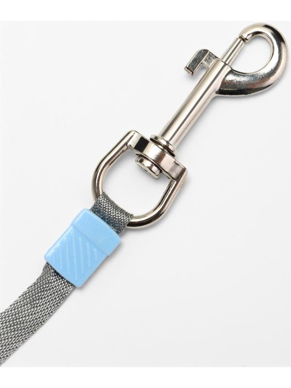 Рулетка - поводок для собак, лента 5 м, голубая