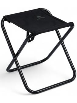 Стул туристический maclay, 25×23×27 см, до 80 кг, складной, разборный, чёрный