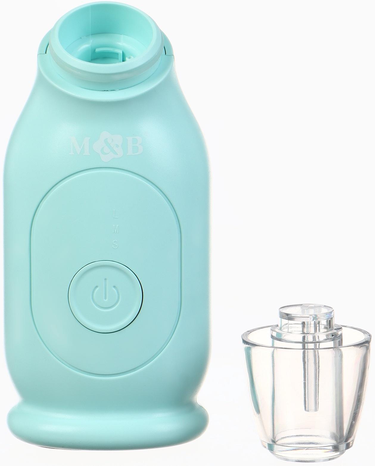 Аспиратор для новорожденных электронный, назальный (набор: 2 насадки, аксессуары, зарядка Type-C)