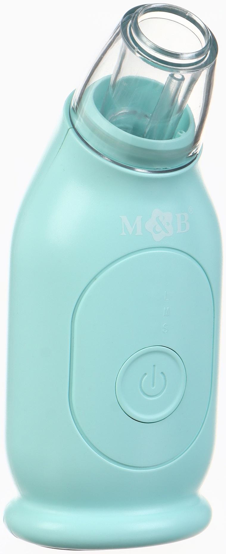 Аспиратор для новорожденных электронный, назальный (набор: 2 насадки, аксессуары, зарядка Type-C)