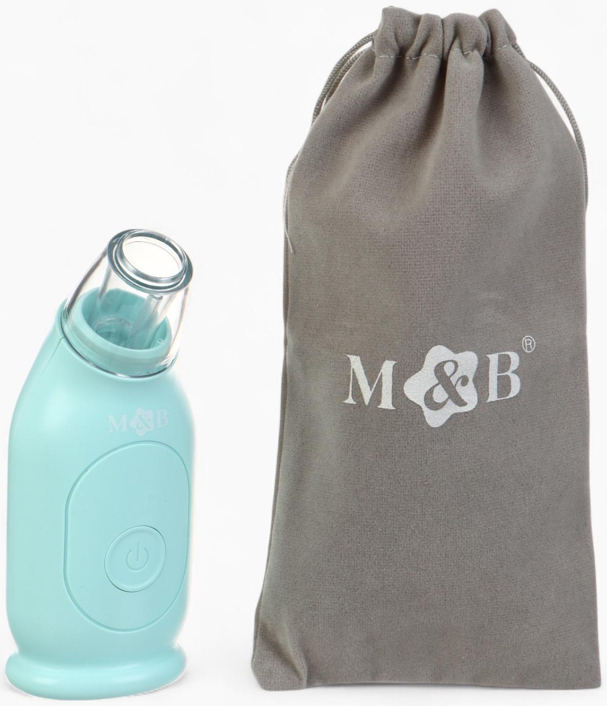 Аспиратор для новорожденных электронный, назальный (набор: 2 насадки, аксессуары, зарядка Type-C)