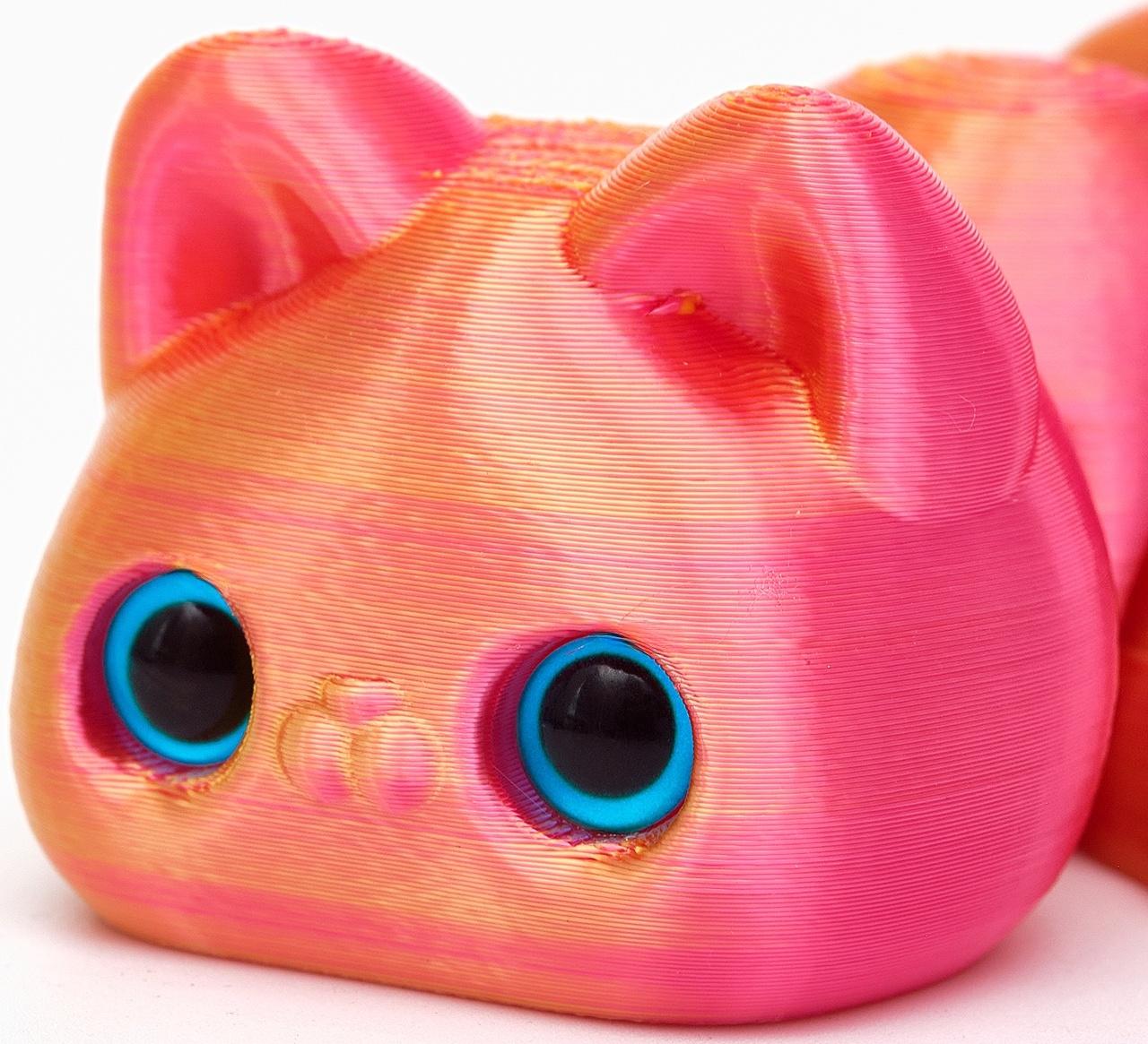 3Д - печатная игрушка «Кошка», подвижная, цвет МИКС