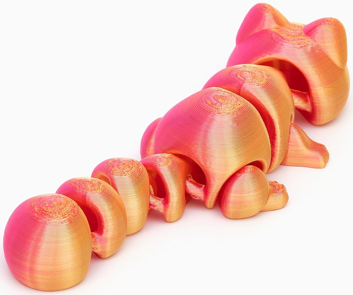 3Д - печатная игрушка «Кошка», подвижная, цвет МИКС