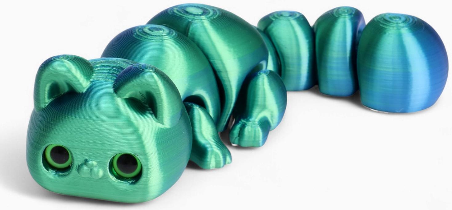 3Д - печатная игрушка «Кошка», подвижная, цвет МИКС