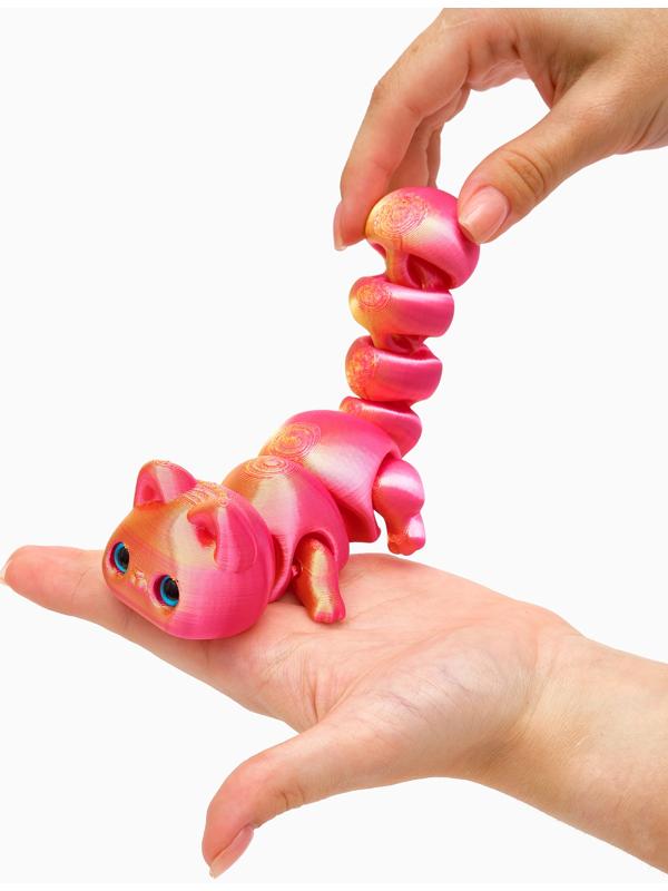 3Д - печатная игрушка «Кошка», подвижная, цвет МИКС