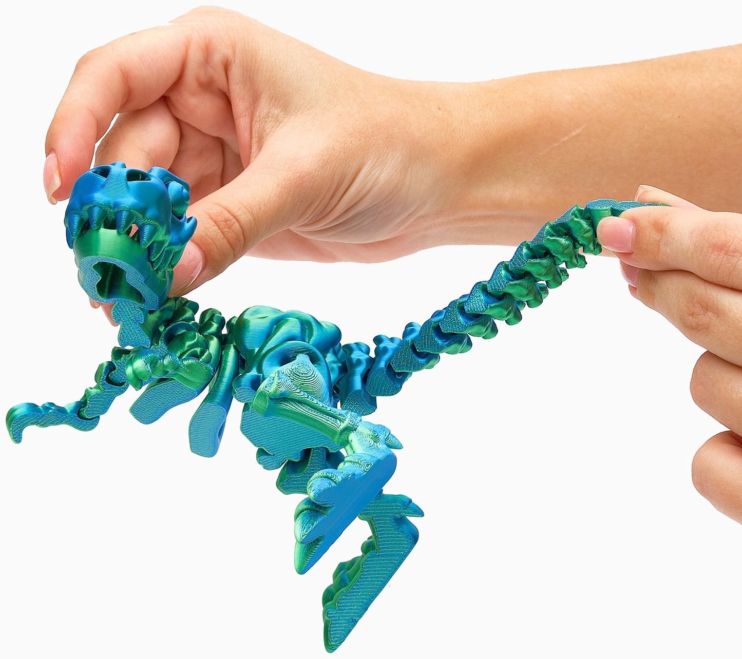 3Д - печатная игрушка «Динозавр», подвижная, цвет МИКС