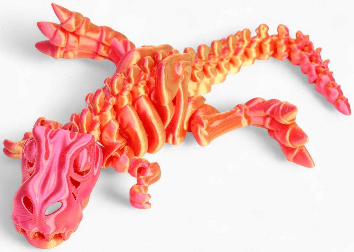 3Д - печатная игрушка «Динозавр», подвижная, цвет МИКС