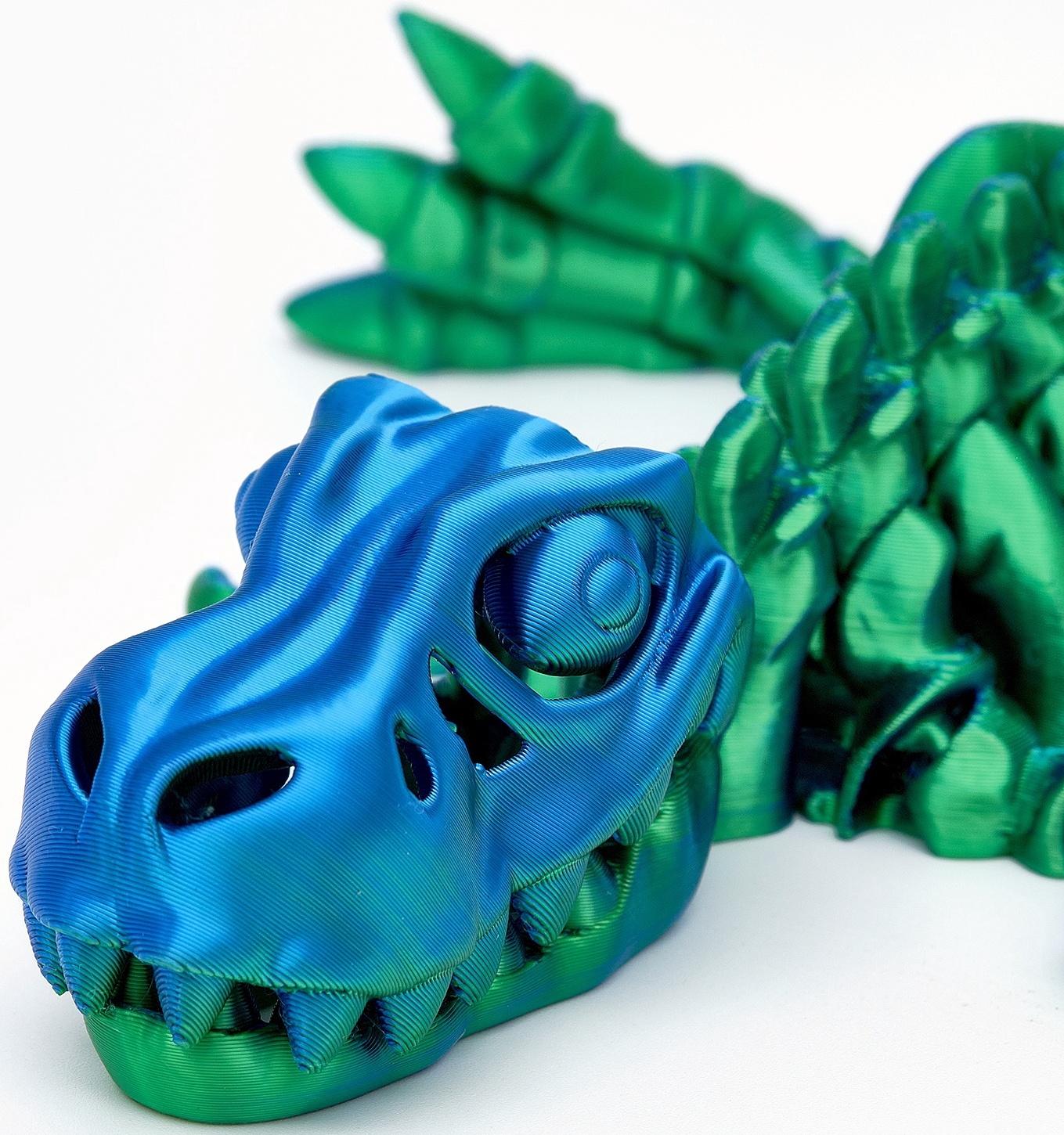 3Д - печатная игрушка «Динозавр», подвижная, цвет МИКС