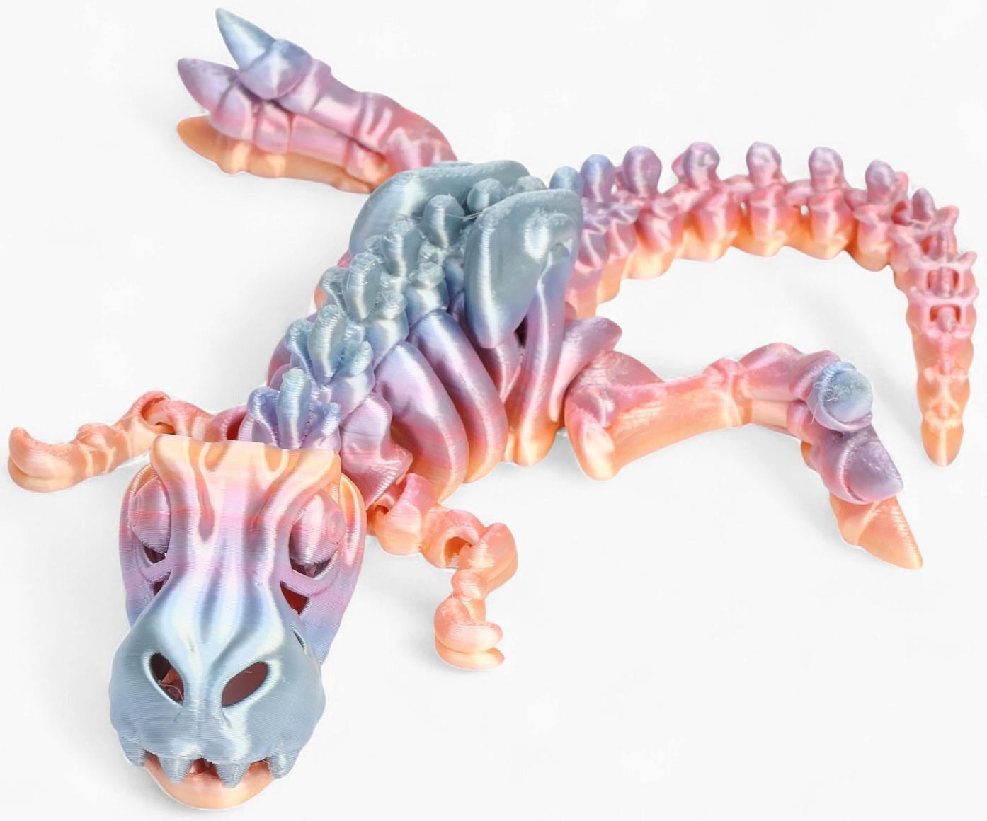 3Д - печатная игрушка «Динозавр», подвижная, цвет МИКС