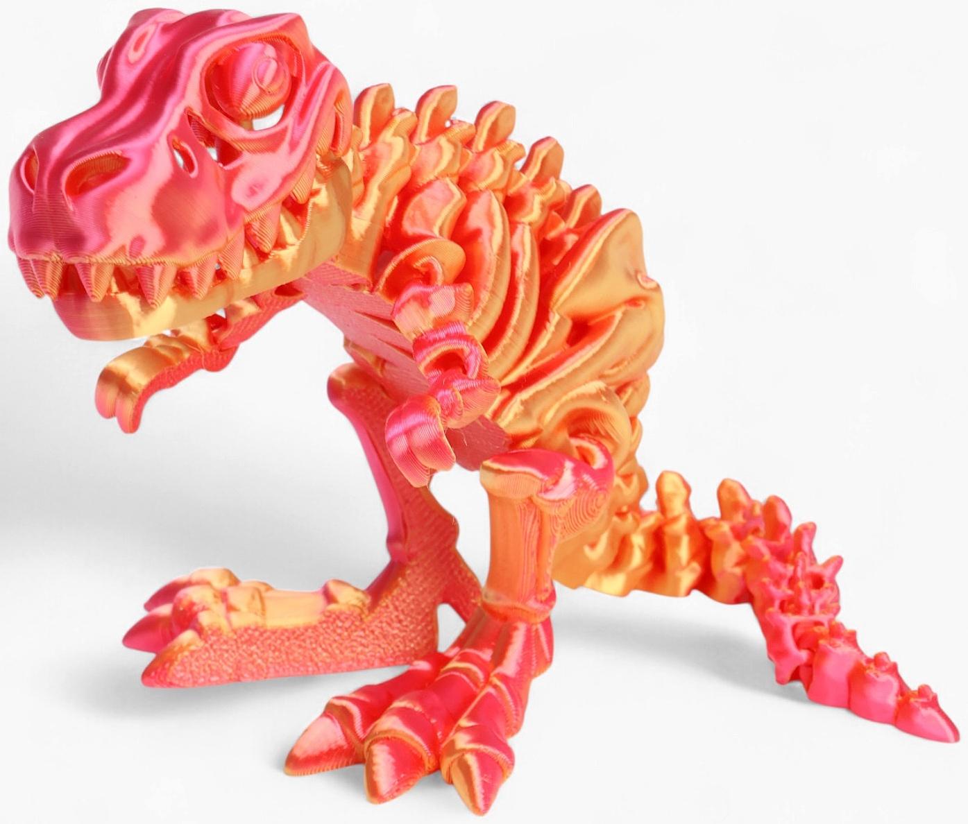 3Д - печатная игрушка «Динозавр», подвижная, цвет МИКС
