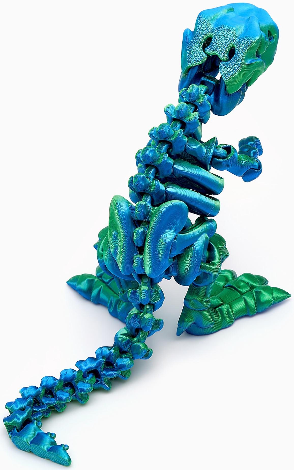 3Д - печатная игрушка «Динозавр», подвижная, цвет МИКС