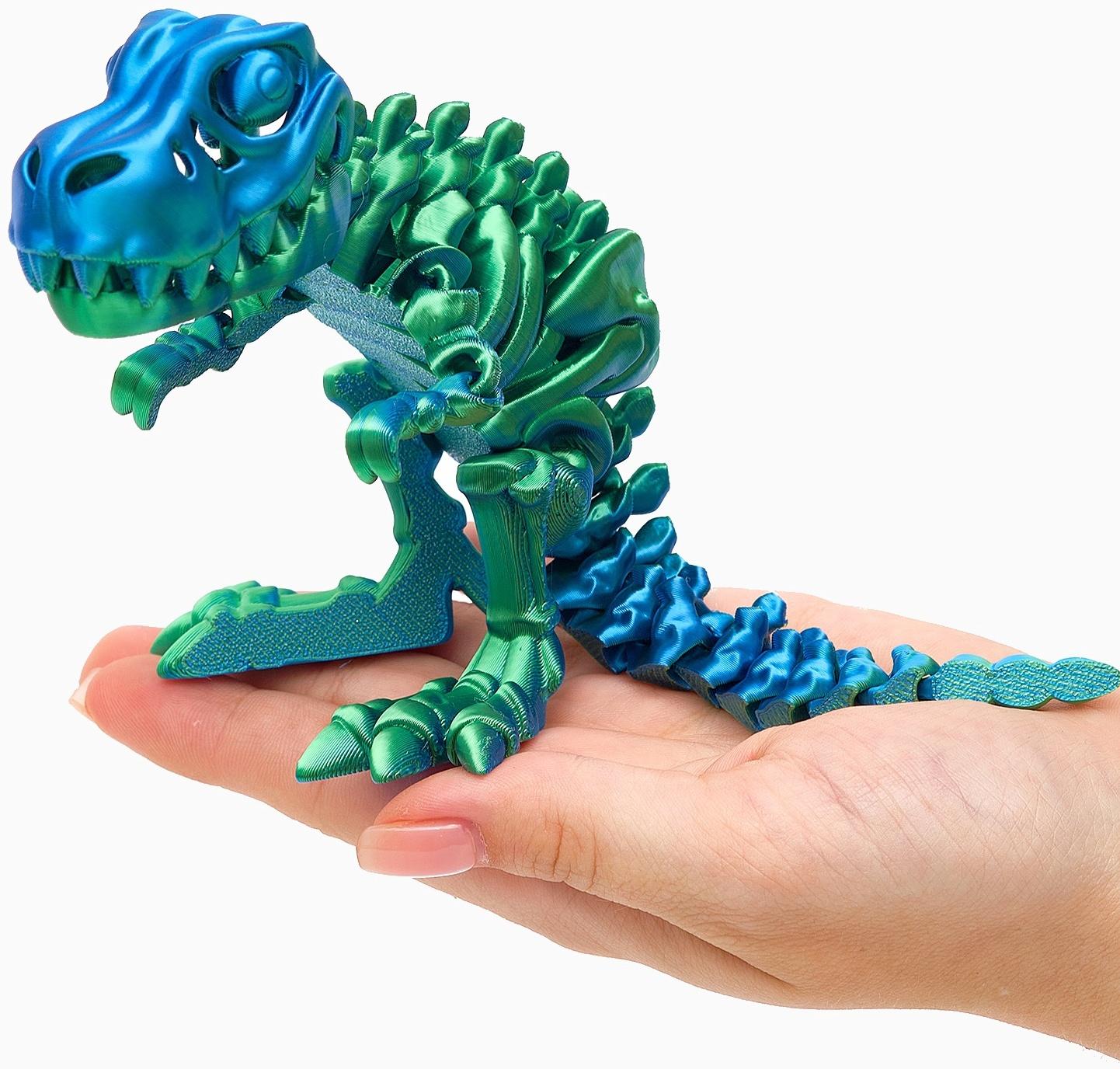 3Д - печатная игрушка «Динозавр», подвижная, цвет МИКС