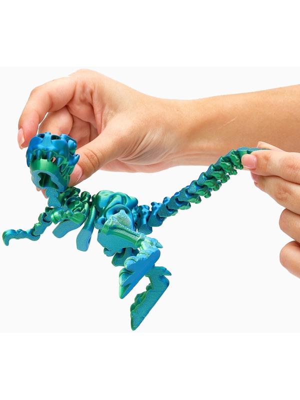 3Д - печатная игрушка «Динозавр», подвижная, цвет МИКС
