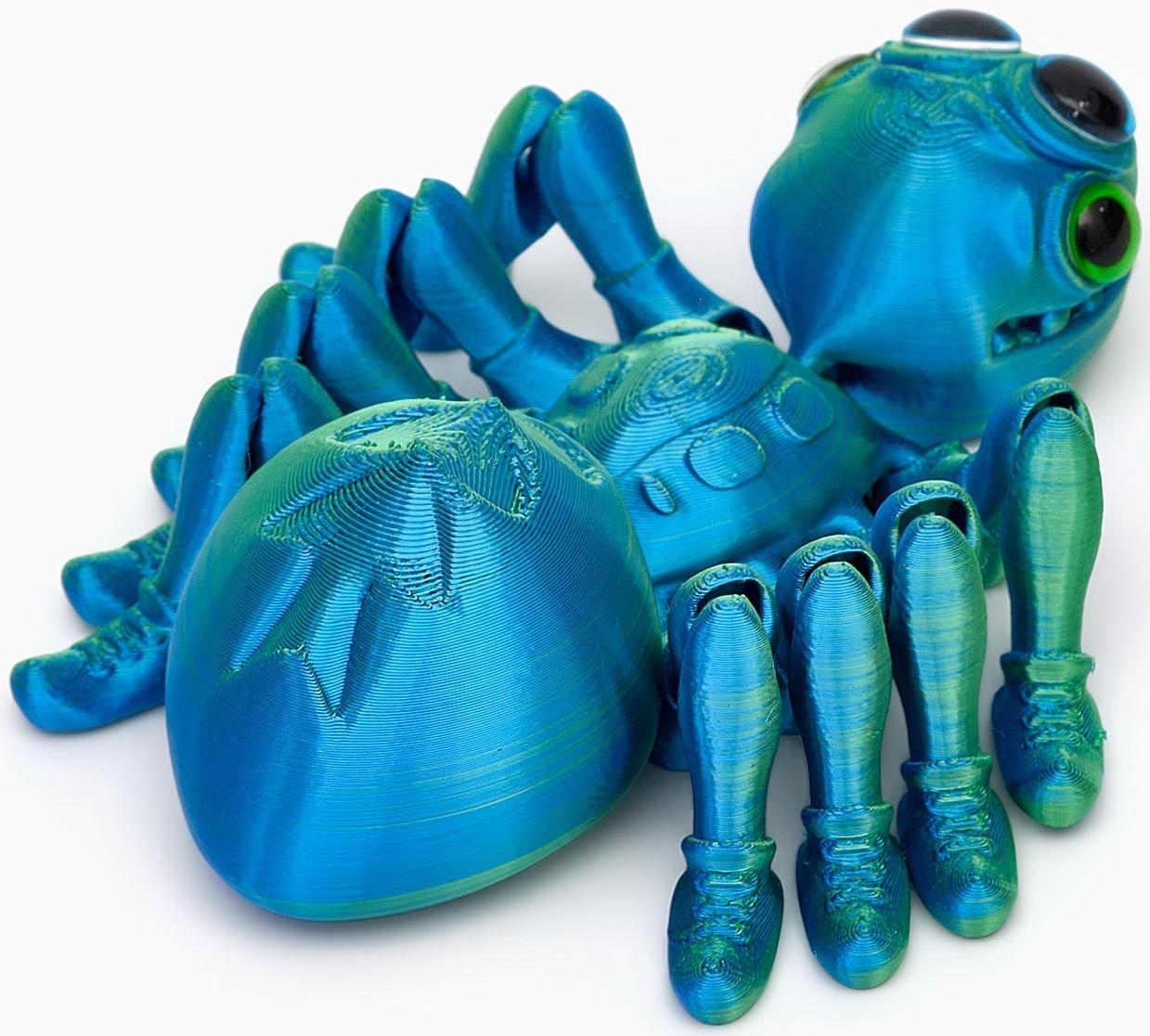 3Д - печатная игрушка «Паук», подвижная, цвет МИКС