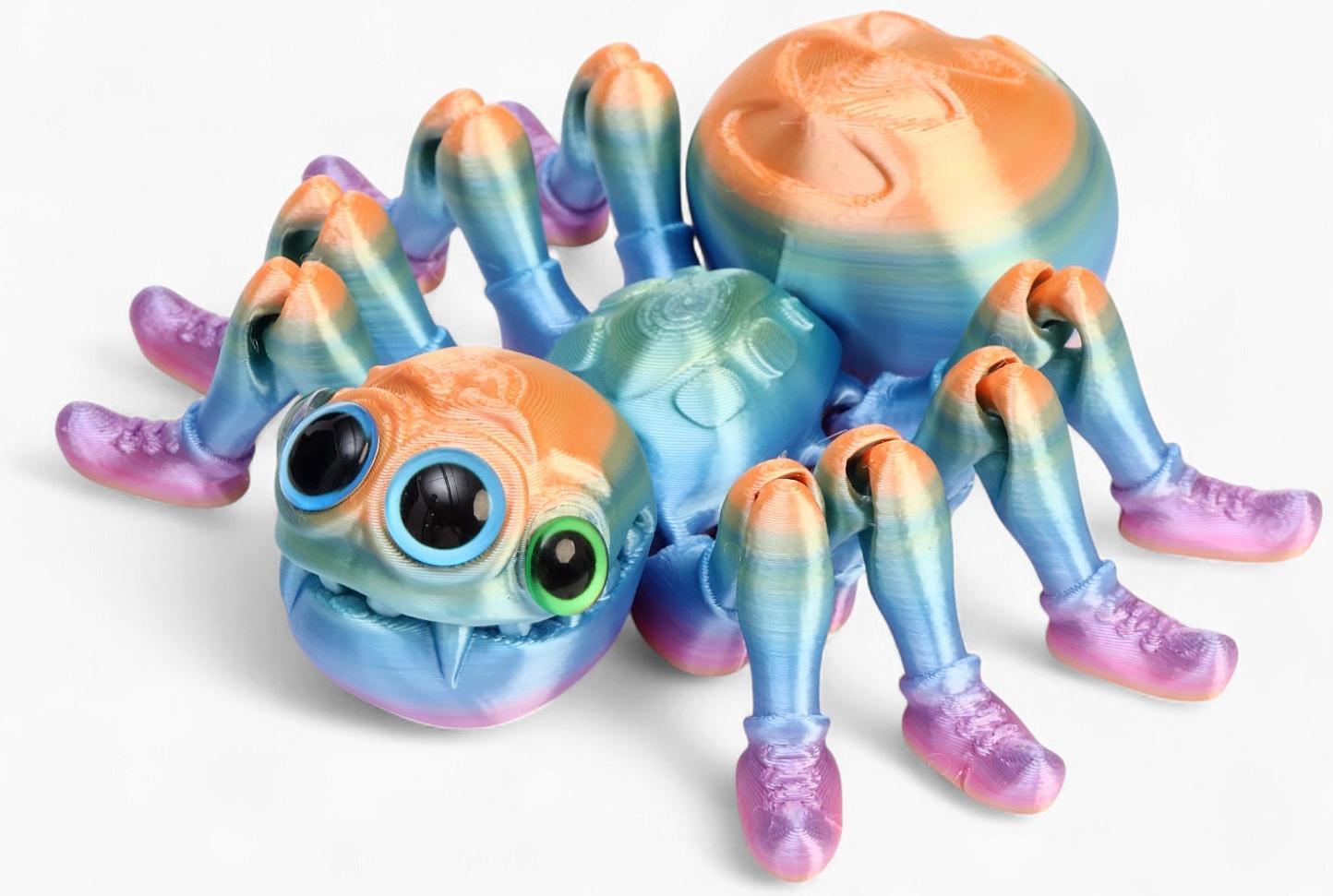 3Д - печатная игрушка «Паук», подвижная, цвет МИКС