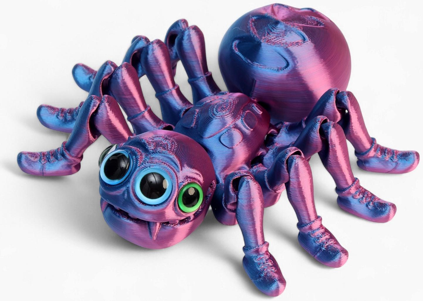 3Д - печатная игрушка «Паук», подвижная, цвет МИКС