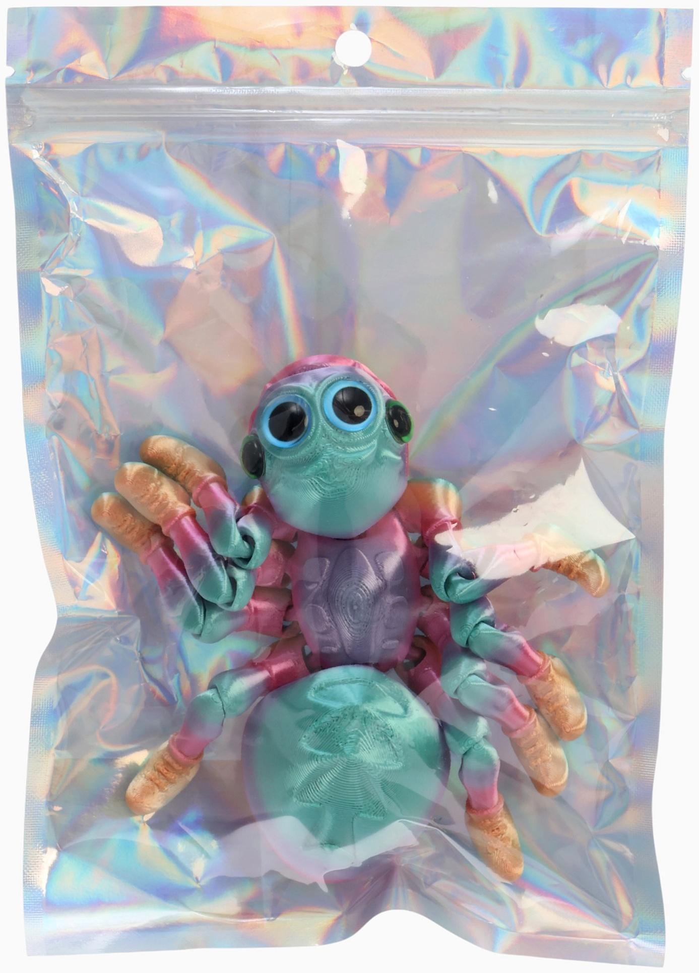 3Д - печатная игрушка «Паук», подвижная, цвет МИКС