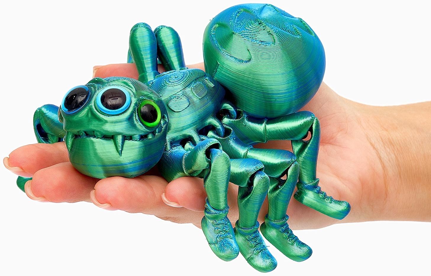 3Д - печатная игрушка «Паук», подвижная, цвет МИКС