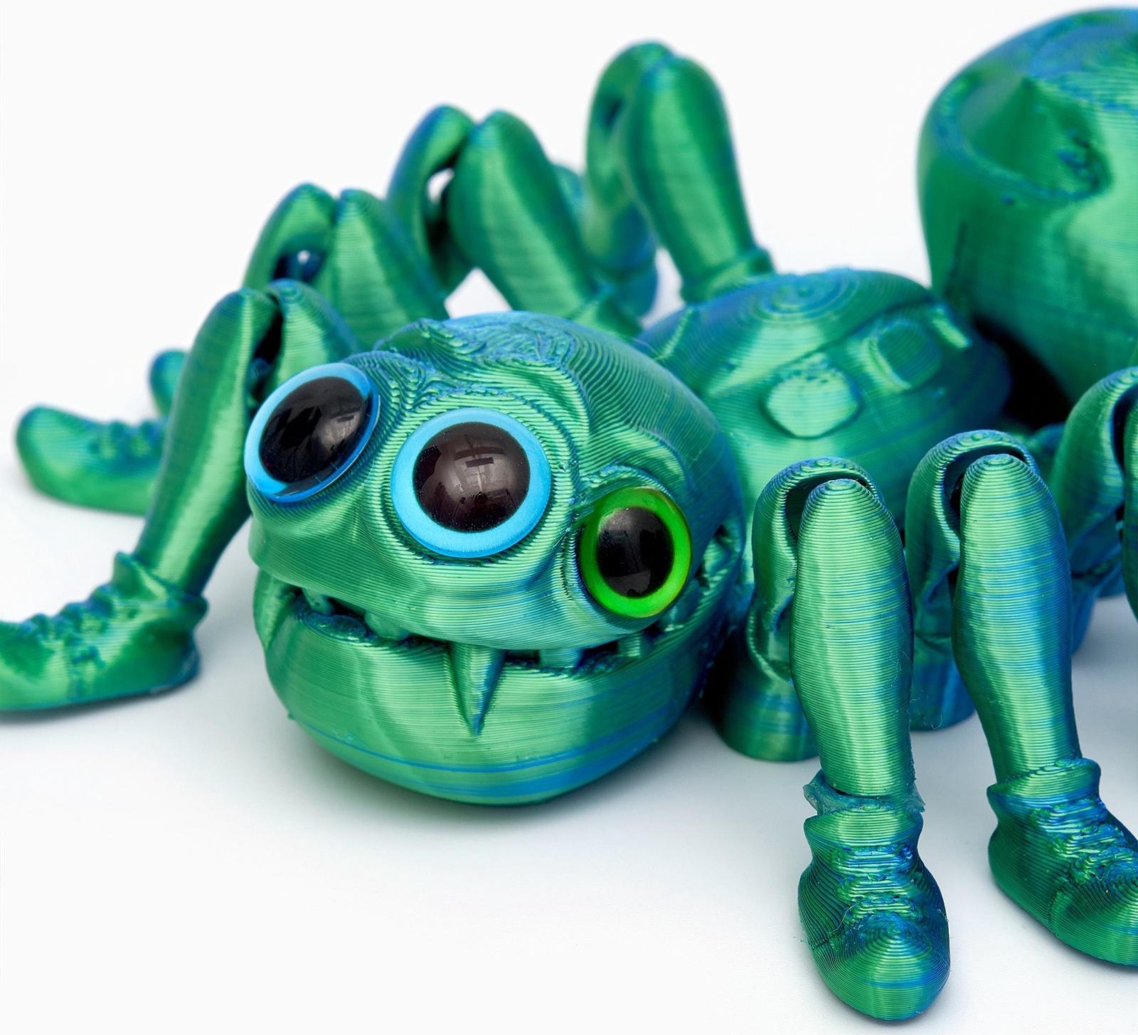 3Д - печатная игрушка «Паук», подвижная, цвет МИКС